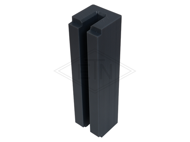 Inzetstuk 9 PE, 140 x 35 x 35 mm, U-Profil, voor rail 9 mm, ETN ® -HM-1000