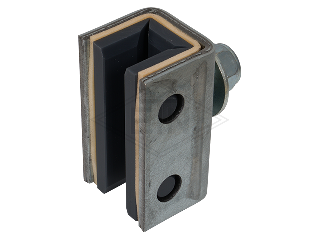 Unit L7 / BFK 10 / PEC, 65 x 36 x 33 mm, staal - cell VU® - PE, bout M10, geleiderhouder verzinkt