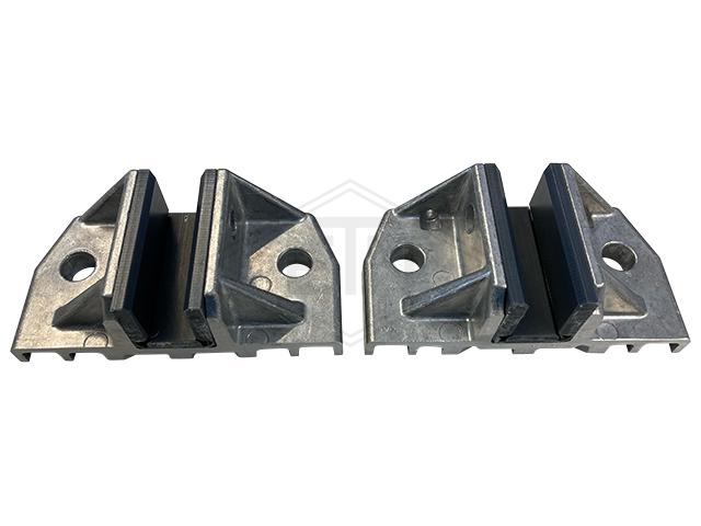 Jochführung 120 x 60 x 40 mm, für 16 mm Schiene, 2-teilig, Aluminium-Führungsschuh mit PE-Einlage ETN ® -HM-1000