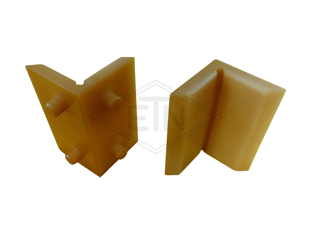 Inzetstuk PU, 100 x 45 x 45 mm, angularly, 4 pins