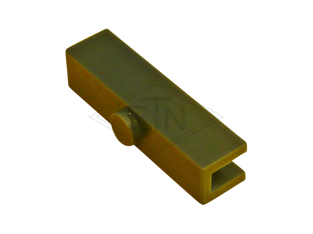 Inzetstuk 14 PE, 120 x 28 x 30 mm, voor rail 14 mm, ETN ® -HM-1000, met naps ø 20 mm