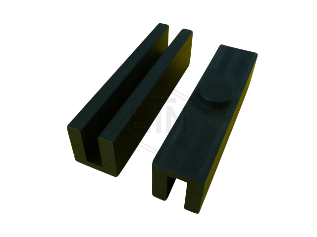 Inzetstuk 6 PE, voor rail 6 mm, 120 x 20 x 30, ETN ® -HM-1000, met nap ø 18 mm