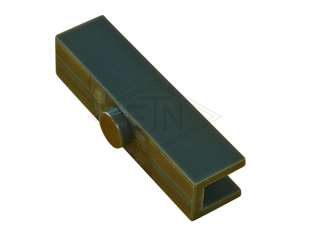 Inzetstuk 16 PE, 120 x 28 x 30 mm, voor rail 16 mm, ETN ® -HM-1000, met naps ø 20 mm