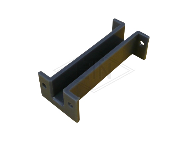 Inzetstuk 16 PE met bund, 130 x 55 x 38 mm, voor rail 16 mm, ETN ® -HM-1000