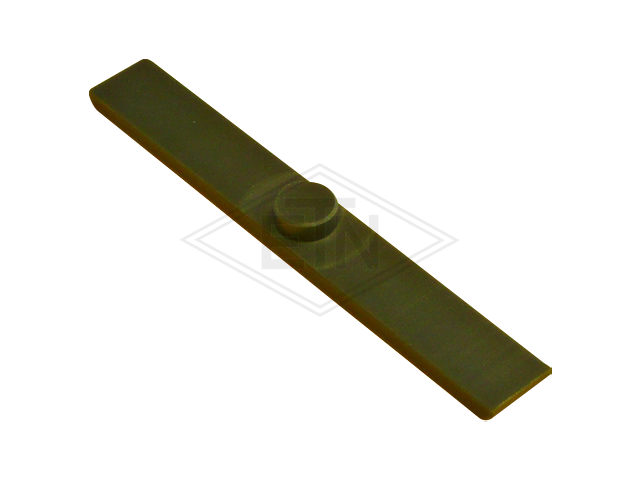 Inzetstuk PE, 150 x 20 x 6 mm, met journal, voor rail 9 + 16 mm, ETN ® -HM-1000