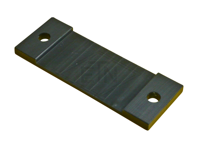 Inzetstuk 5 PE, 157 x 58 x 10 mm, voor rail 5 mm, ETN ® -HM-1000, 2 x Bohrung ø 12 mm.