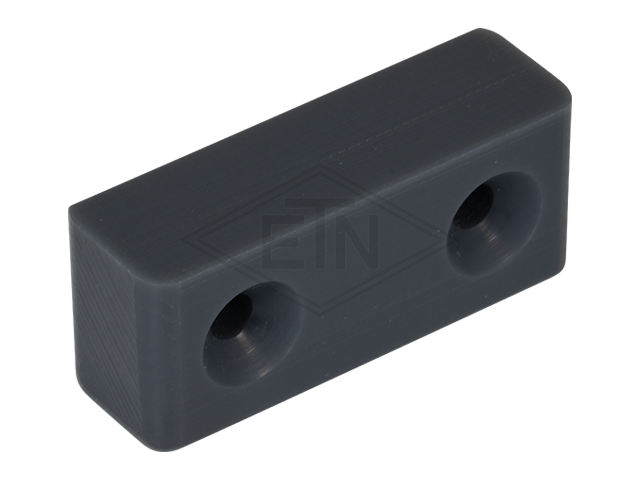 Deurgeleider 55 x 22 x 18 mm, ETN ® -HM-1000, 2 x drills voor tegen schroeven M5