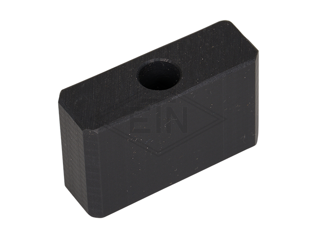 Deurgeleider PE 40 x 13,6 x 25 mm, ETN ® -HM-1000, centered hole ø 8,1 mm
