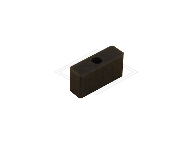 Deurgeleider 28 x 9,6 x 15 mm, materiaal ETN ® -HM-1000, hole ø 5,9 mm