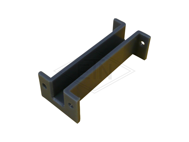 Inzetstuk 14 PE met bund, 130 x 55 x 38 mm, voor rail 14 mm, ETN ® -HM-1000