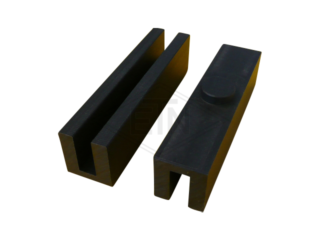 Inzetstuk 10 PE, 120 x 28 x 31 mm, voor rail 10 mm, ETN ® -HM-1000, met naps ø 20 mm