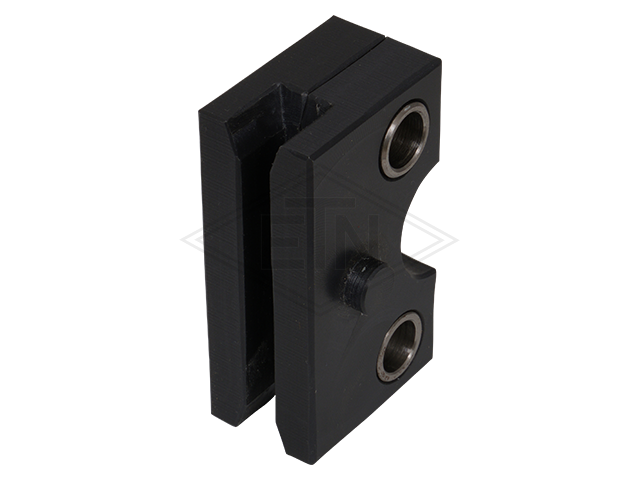 Inzetstuk 5 PE, 59 x 21 x 33 mm, 2 parts, voor small goods lift voor 5 mm rail ETN ® -HM 1000, connecting sleeves out van staal