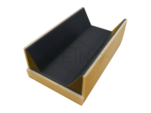 Inzetstuk voor rond rail 150 x 85 x 50 mm, ETN ® -HM-1000, gecoat met Cell VU 24-40