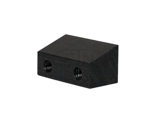 Rol stop voor deur steun 37 x 18,5 x 18,5 mm, ETN ® -HM-1000, 2 x binnen schroefdraad M6 (geschikt voor deur steun 456497 en 46498)
