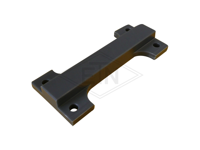 Glijgeleider PE, 140 x 60 x 18 mm, ETN ® -HM-1000, 4 drill holes ø 7,5 mm