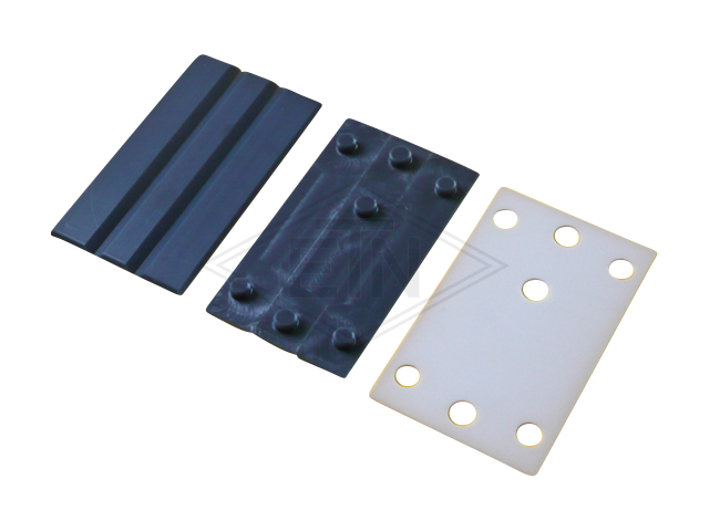 Geleiderhouder 140 x 72 x 36 mm, steelplate edged en verzinkt voor EM-inserts