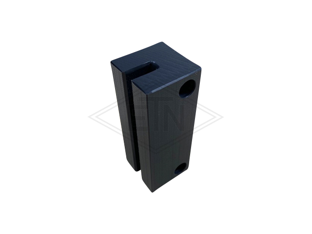 Geleideschoen 75 x 29 x 29 mm, ETN ® -HM 1000, voor rail breedte 5 mm, 2 holes ø 9 mm