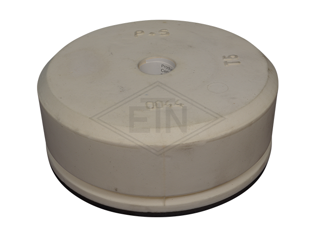 Liftbuffer T5/Type A, ø 220 x 80 mm, met rond staal plaat volgens EN 81-1/2 zonder CE mark **Note: This liftbuffer may be used in elevators operating within de EU only as a spare pa...