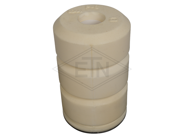 Liftbuffer T6/E1/Type A, ø 100 x 160 mm, met rond staal plaat volgens EN 81-1/2 zonder CE mark **Note: This liftbuffer may be used in elevators operating within de EU only as a spar...