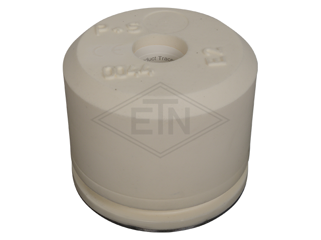 Liftbuffer E2/Type A, ø 125 x 100 mm, met rond staal plaat volgens EN 81-1/2 zonder CE mark **Note: This liftbuffer may be used in elevators operating within de EU only as a spare p...