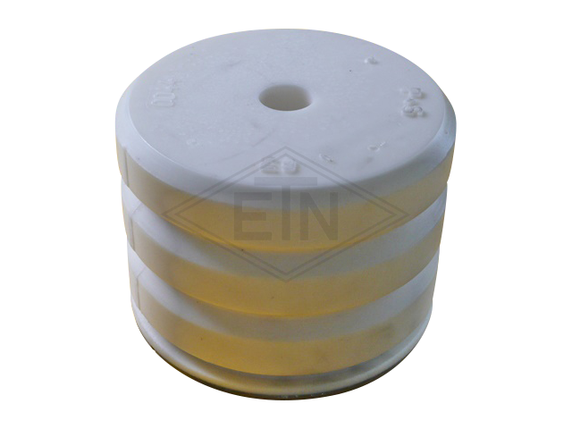 Liftbuffer T10/E9/Type A, ø 220 x 160 mm, met rond staal plaat volgens EN 81-1/2 zonder CE mark **Note: This liftbuffer may be used in elevators operating within de EU only as a spa...