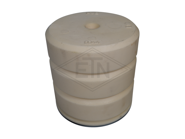 Liftbuffer E10/Type A, ø 220 x 220 mm, met rond staal plaat volgens EN 81-1/2 zonder CE mark **Note: This liftbuffer may be used in elevators operating within de EU only as a spare ...