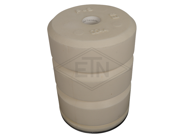 Liftbuffer E8/Type A, ø 165 x 220 mm, met rond staal plaat volgens EN 81-1/2 zonder CE mark **Note: This liftbuffer may be used in elevators operating within de EU only as a spare p...