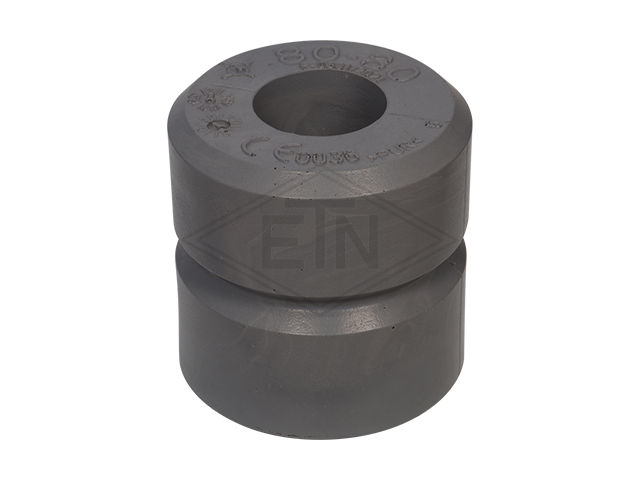 Liftbuffer A11, ø 80 x 80 mm, met staal plaat volgens EN 81-20/50 (lift directive 2014/33/EU)