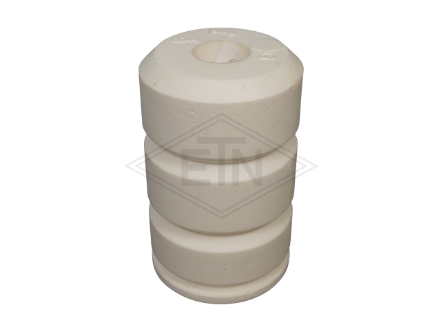 Liftbuffer T6/E1/Type B, ø 100 x 160 mm, met kunststof bush, volgens EN 81-1/2 zonder CE mark **Note: This liftbuffer may be used in elevators operating within de EU only as a spare par...