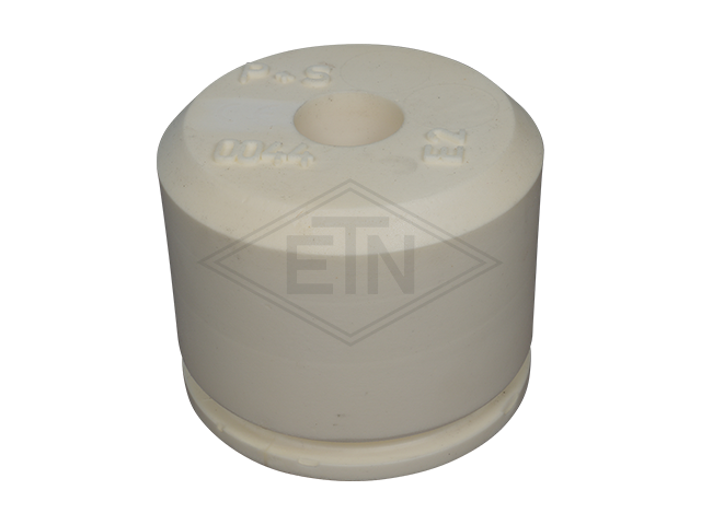 Liftbuffer E2/Type B, ø 125 x 100 mm, met kunststof bush, volgens EN 81-1/2 zonder CE mark **Note: This liftbuffer may be used in elevators operating within de EU only as a spare part o...