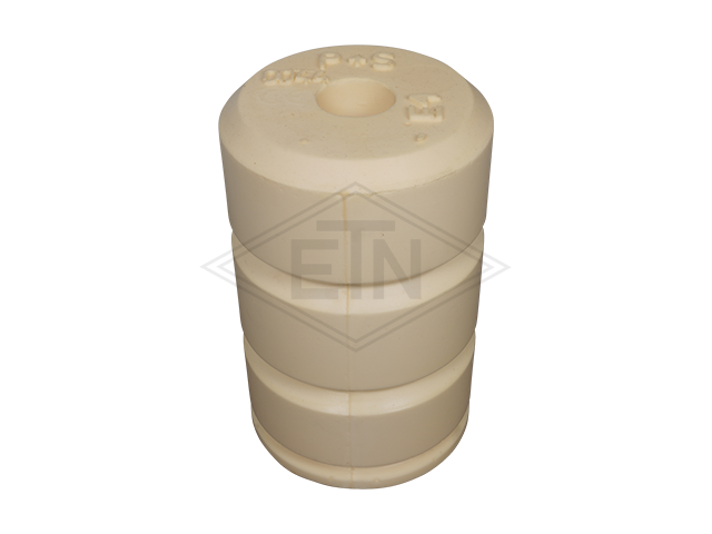 Liftbuffer T7/E4/Type B, ø 125 x 200 mm, met kunststof bush, volgens EN 81-1/2 zonder CE mark **Note: This liftbuffer may be used in elevators operating within de EU only as a spare par...