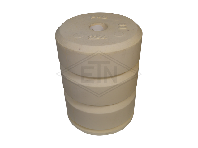 Liftbuffer E8/Type B, ø 165 x 220 mm, met kunststof bush, volgens EN 81-1/2 zonder CE mark **Note: This liftbuffer may be used in elevators operating within de EU only as a spare part o...
