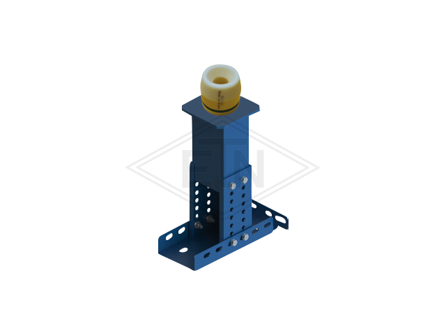 Buffer steun maat 2, Hoogte 290-415 mm, maximum charge 2.000 kg per steun Maximum rated velocity 1m/s