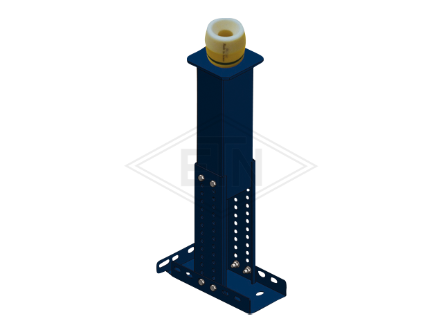 Buffer steun maat 3, Hoogte 416-716 mm, maximum charge 2.000 kg per steun Maximum rated velocity 1m/s