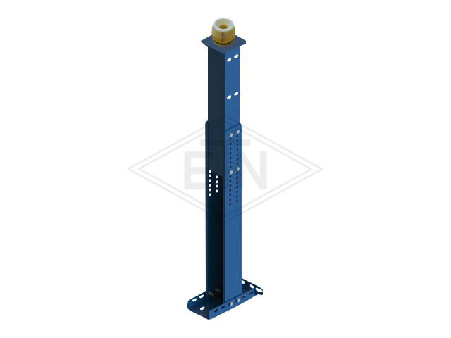 Buffer steun maat 5, Hoogte 1.005 - 1.405 mm, maximum charge 2.000 kg per steun Maximum rated velocity 1m/s