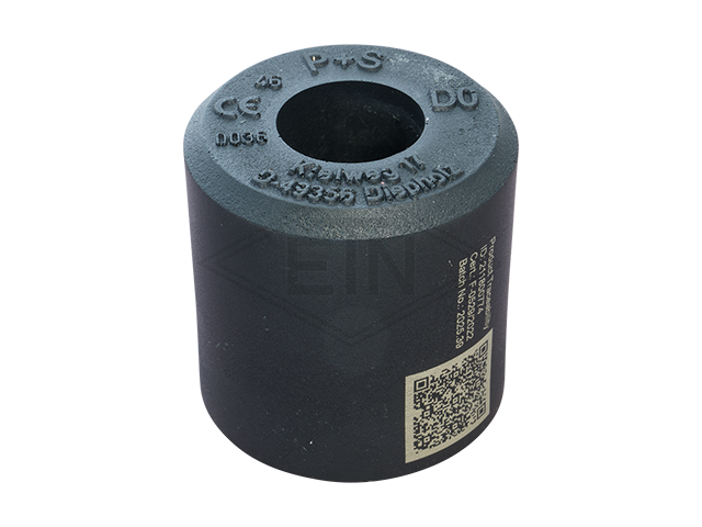 Liftbuffer D0, ø80 x 80 mm, met staal inzetstuk volgens EN 81-20/50 (lift directive 2014/33/EU)
