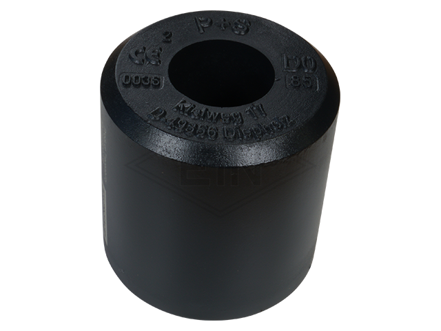 Liftbuffer D0-85, ø80 x 80 mm, met staal inzetstuk volgens EN 81-20/50 (lift directive 2014/33/EU)