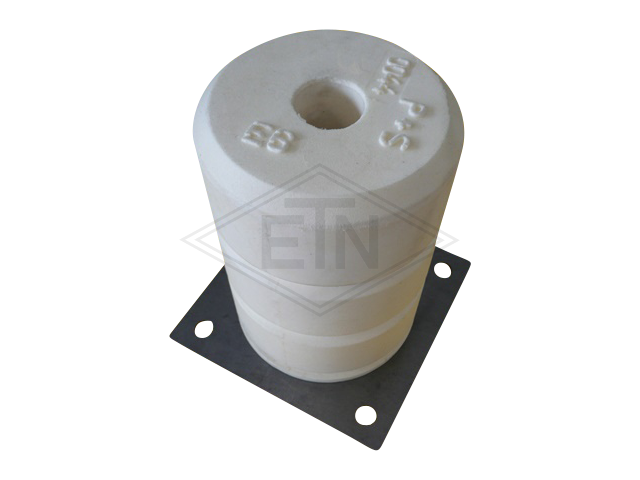 Liftbuffer E6/Type C, ø 140 x 200 mm, met vierkant staal plaat 180 x 180 mm, volgens EN 81-1/2 zonder CE mark **Note: This liftbuffer may be used in elevators operating within de EU onl...