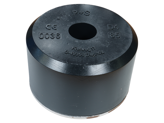 Buffer distance stuk ø 140 x 120 mm, double-sided holes ø 17 mm, materiaal staal gegrond surface, incl. montage materiaal Recommendation regarding de use van boven buffers en buffer distance piec...