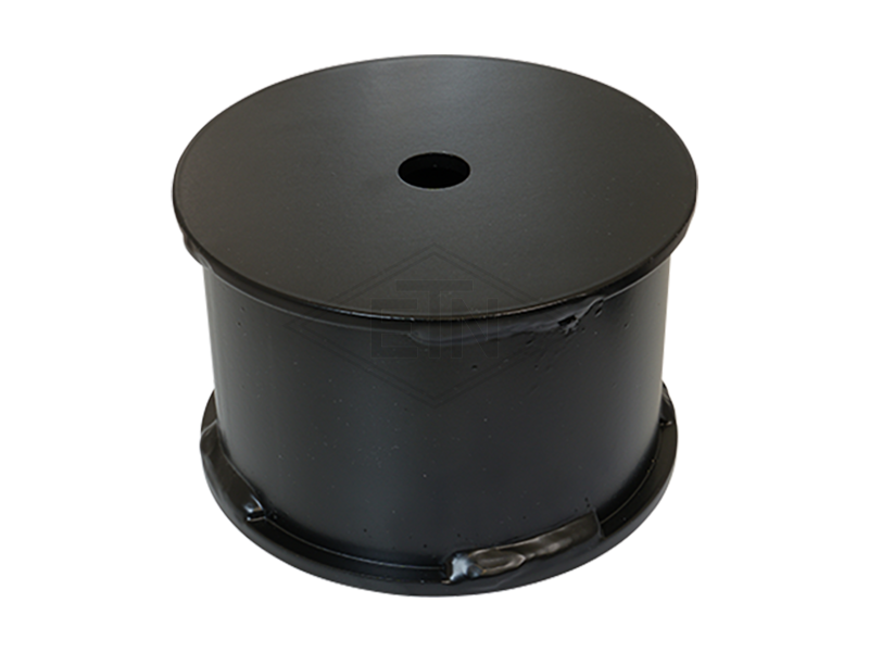 Buffer distance stuk ø 125 x 80 mm, double-sided holes ø 17 mm, materiaal staal gegrond surface, incl. montage materiaal Recommendation regarding de use van boven buffers en buffer distance stuk