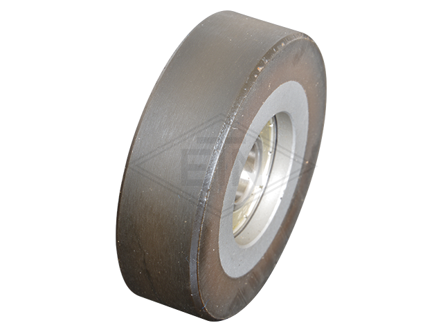 Rol VSL ø 50/10 x 15 mm VU 93° / staal kern mantle zwart coloured