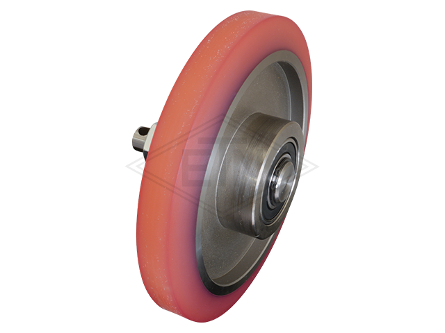 Rol VSL ø 180/25 x 27/18 mm VU 80° / steel-core, excentrisch as incl. montage materiaal