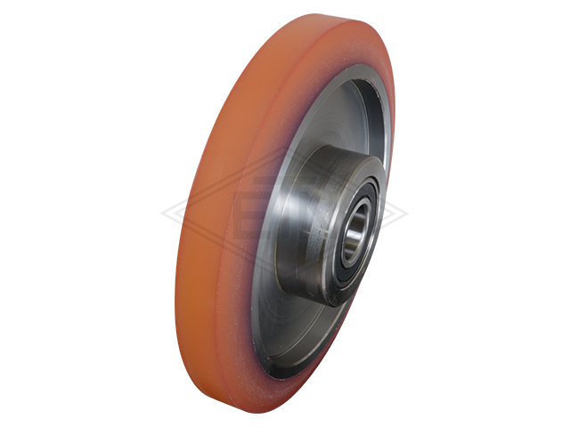 Rol VSL ø 180/25 x 27/18 mm VU 80° / steel-core, excentrisch as incl. montage materiaal