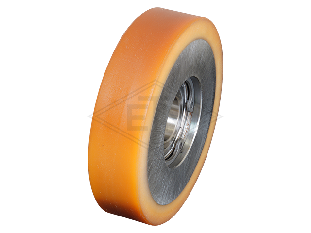 Rol VSL ø 80/17 x 20 mm, VU 93° / staal kern 2 snap ringen