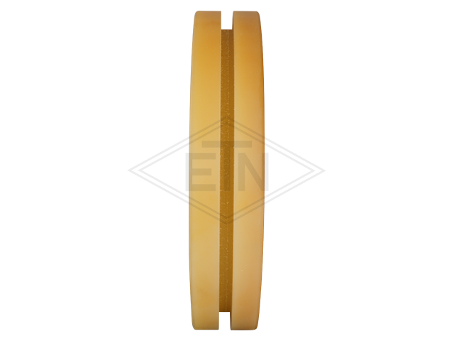 Rol VAL ø 180/20 x 40/35 mm VU 93° / aluminum-core, distance-ring, cilindrisch bekleding met groef breedte van de groef 6 mm