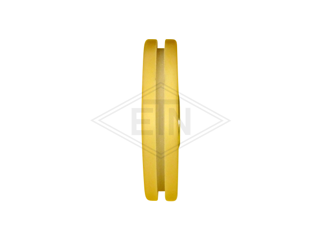 Rol VAL ø 180/20 x 40/35 mm VU 93° / aluminum-core, distance-ring, cilindrisch bekleding met groef breedte van de groef 12 mm