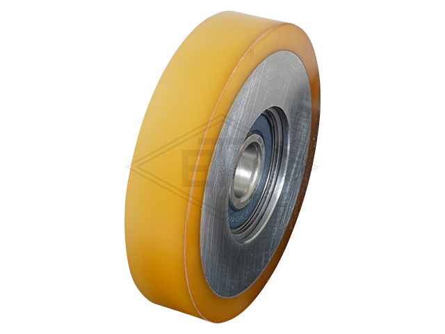 Rol VSL ø 115/M20 x 24/25 mm VU 80° / steel-core, as centrisch M20 buiten schroefdraad veerring en moer