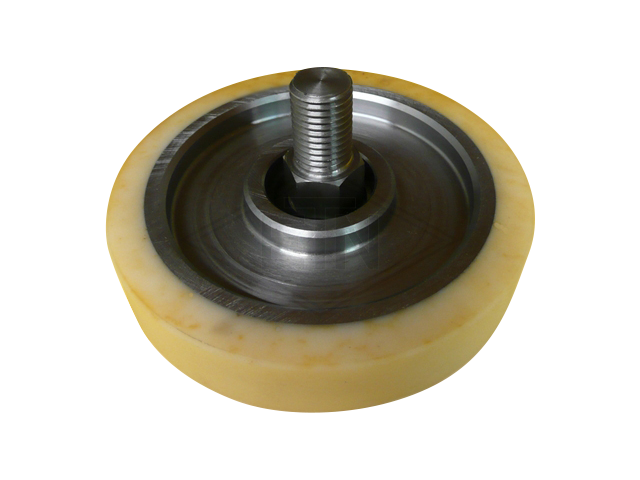 Rol VSL ø 180/M24 x 35 mm VU 93° / staal kern excentric as M24 buiten schroefdraad incl. montage materiaal