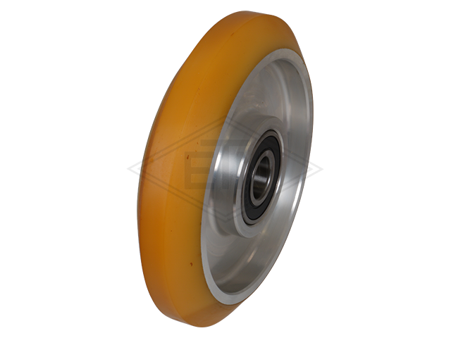 Rol VAL ø 153/20 x 32/12 mm VU 93° / aluminium kern distance-ring, voor heavy duty installations