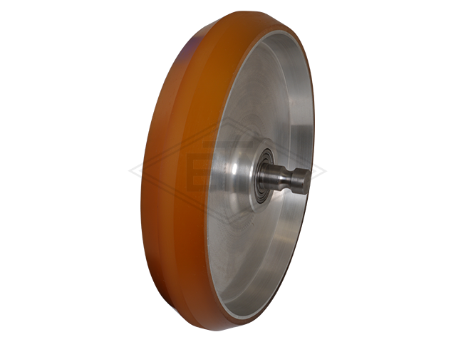 Rol VAL ø 200/15 x 44/38 mm VU 80° / aluminium-core, zijdelings bevelled, snap ring as ø 16,8/15 x 68,4 mm